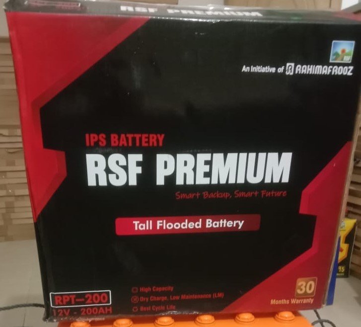 Rahimafrooz RSF Premium RPT-200 12V 200AH IPS Battery